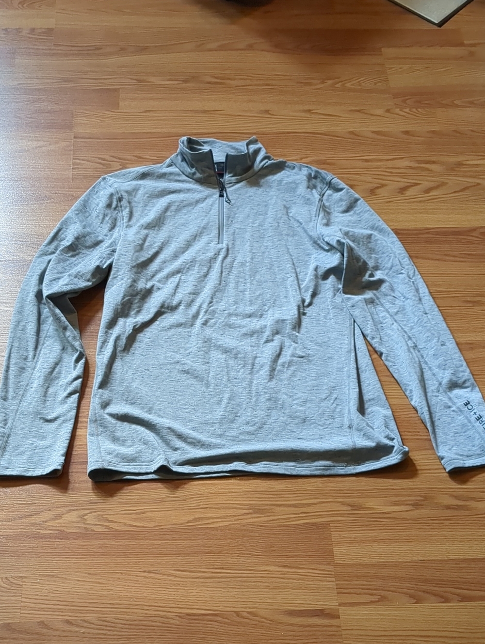 Bogner FIRE + ICE Gray Heathered Space Dye Quarter Zip Pullover Men XL